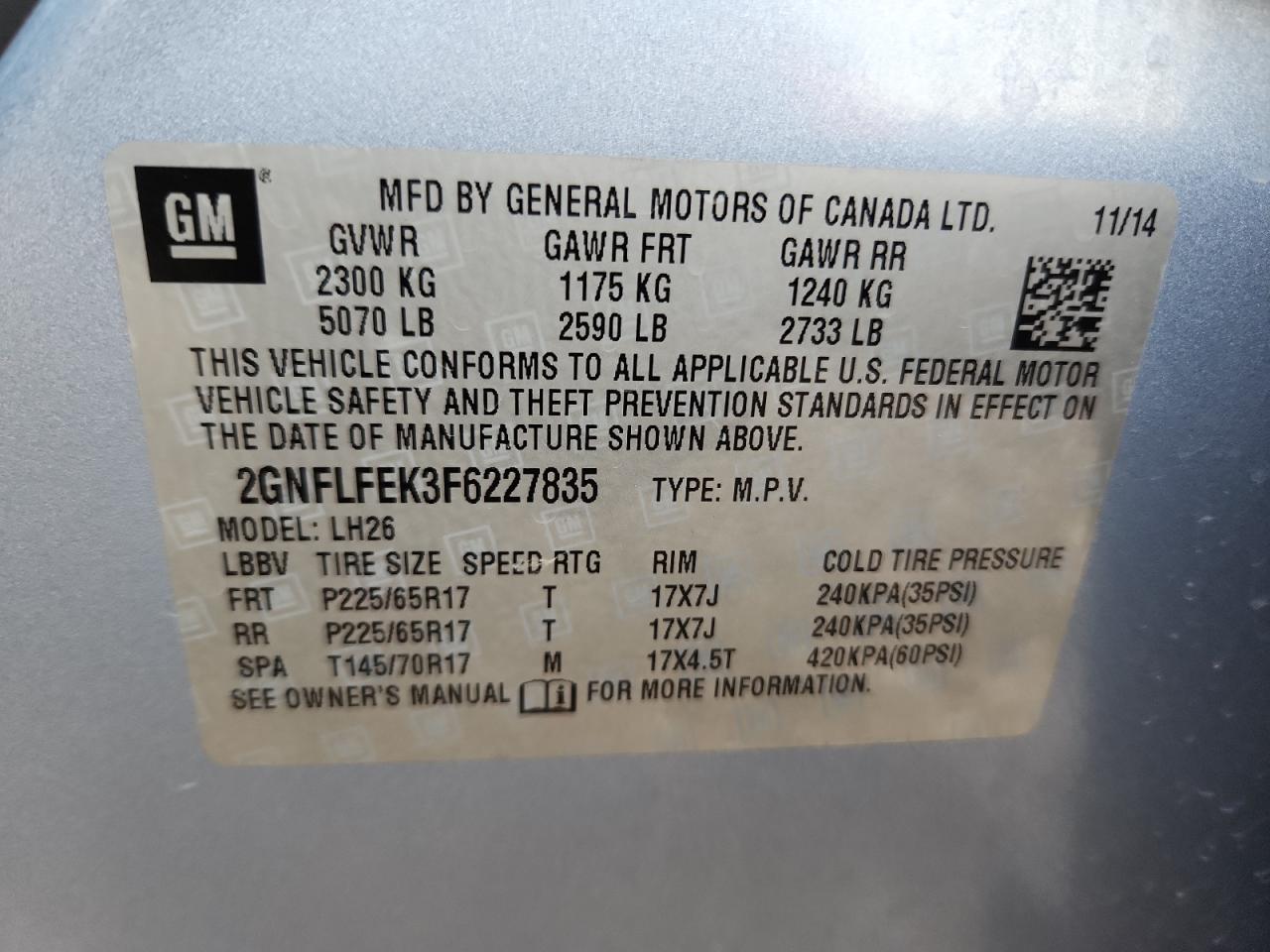 Chevrolet Equinox Lt Image 13