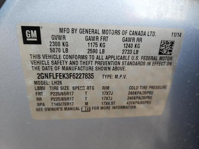 Chevrolet Equinox Lt Image 13