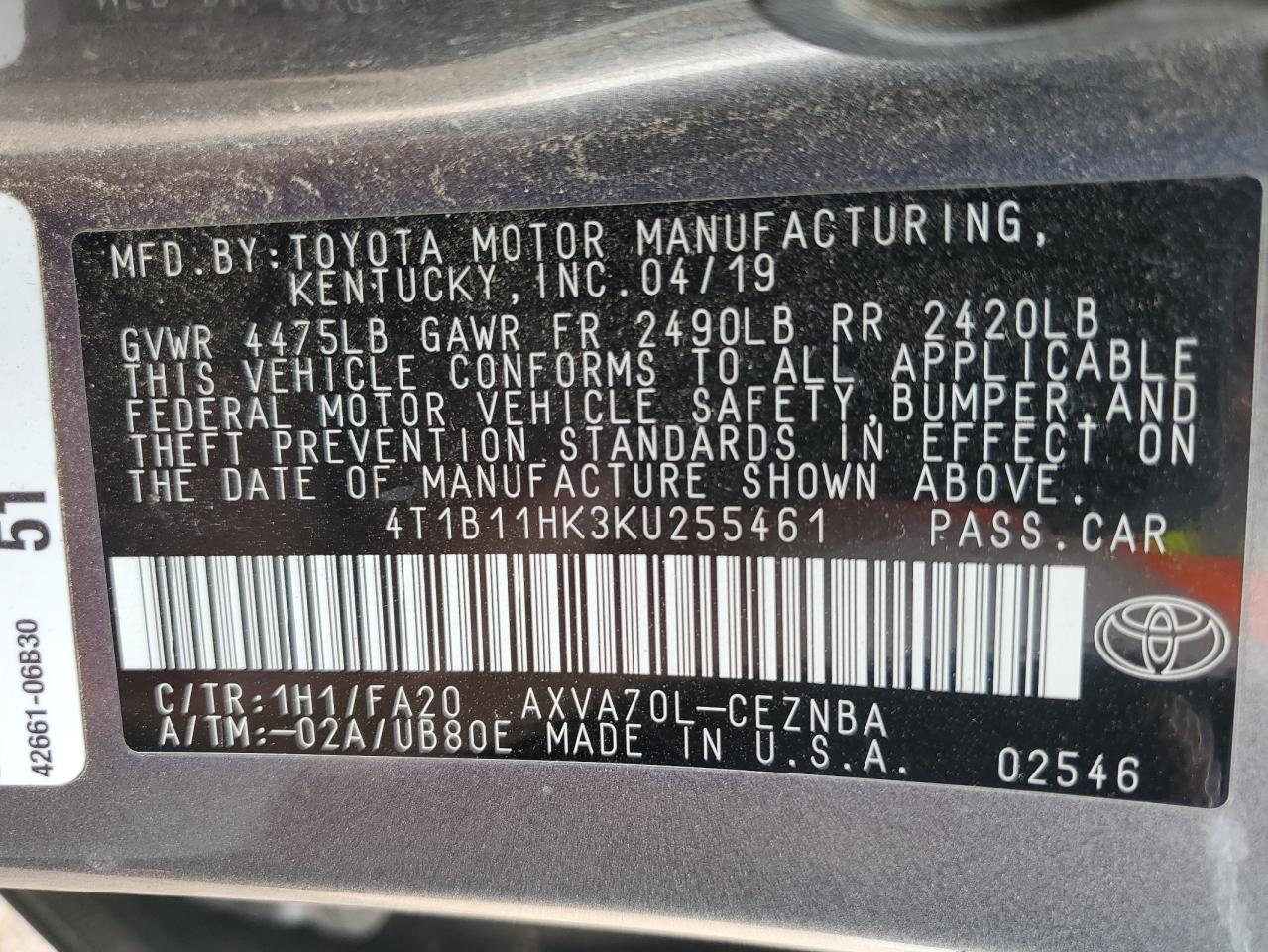 Toyota Camry L Image 6