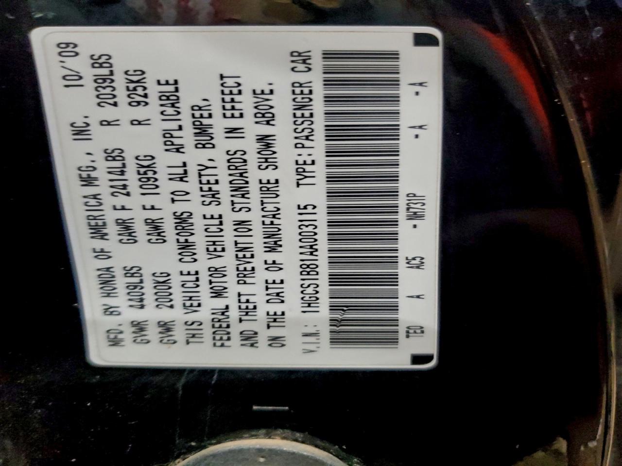 Honda Accord Exl Image 5