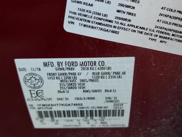 Ford Explorer Platinum Image 13