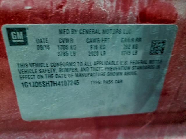 Chevrolet Sonic Lt Image 9